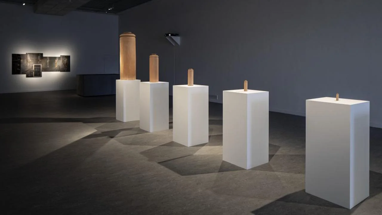 Gepolierde betonvloer bij een tentoonstelling in Z33 in Hasselt