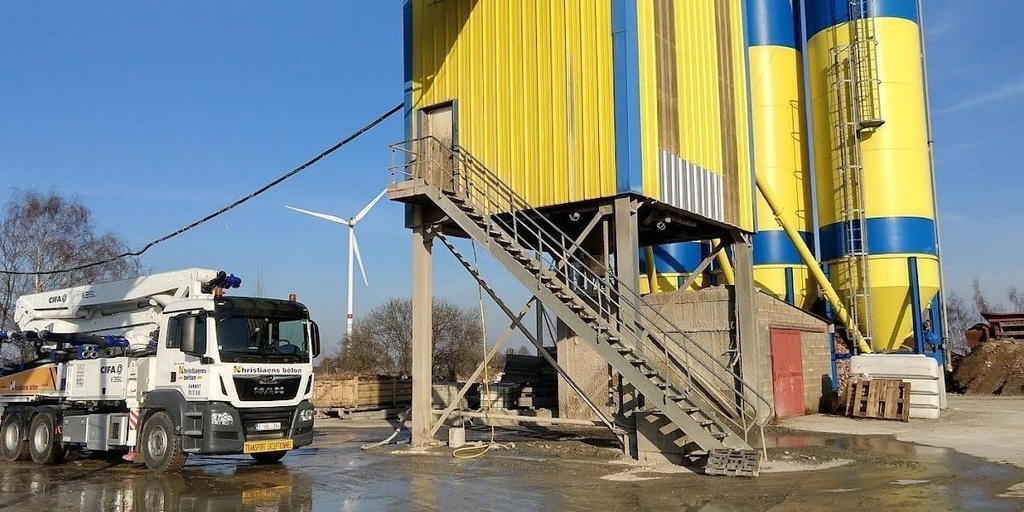 Christiaens Béton, betoncentrale in Cras-Avernas